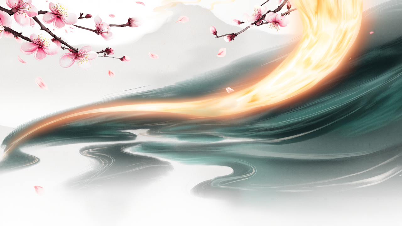 水火相济阴阳互补意象图
