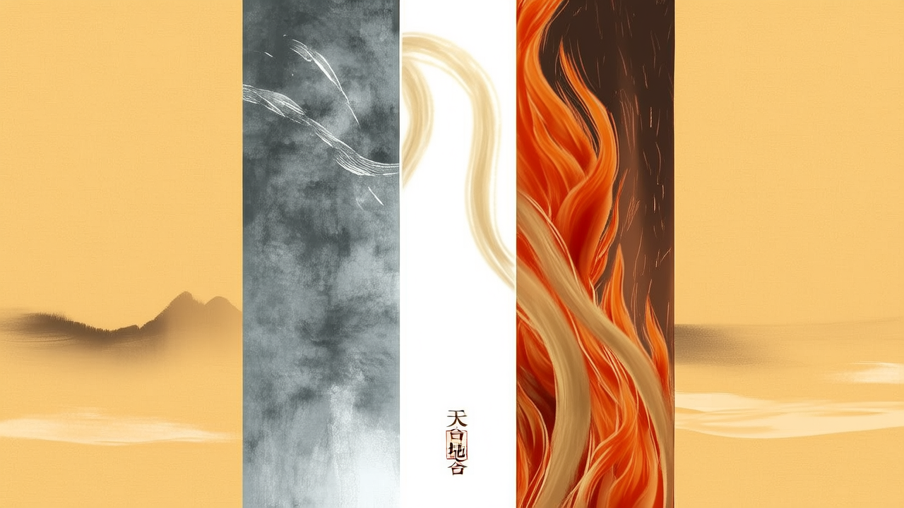 戊癸合化火午亥暗合意象图